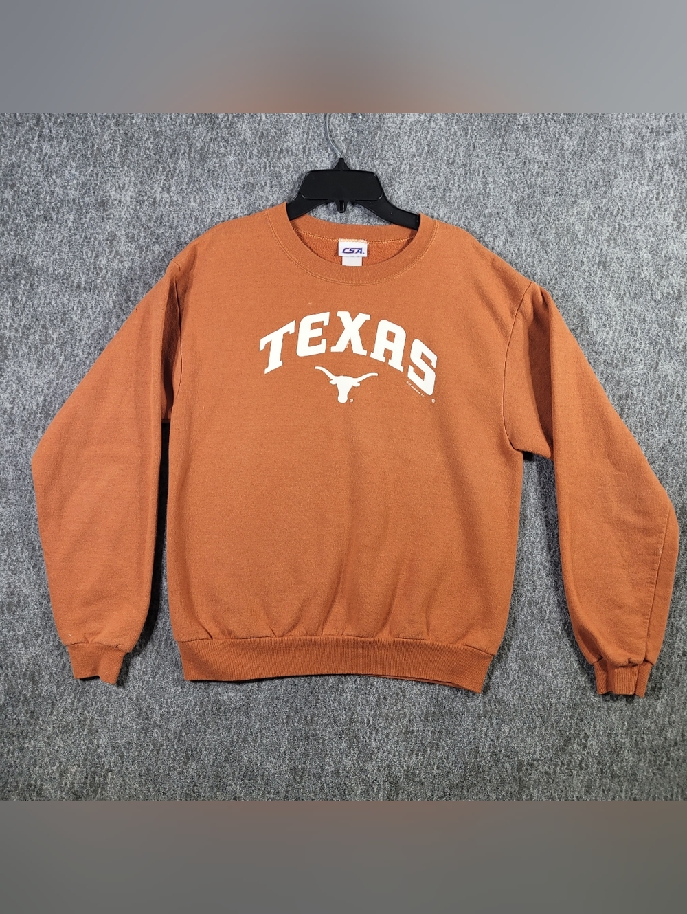 Texas Longhorns Sweatshirt Womens Small S Burnt Orange UT NCAA Crewneck Vtg
